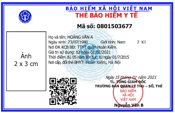 Mẫu thẻ BHYT mới vừa được BHXH Việt Nam ban hành